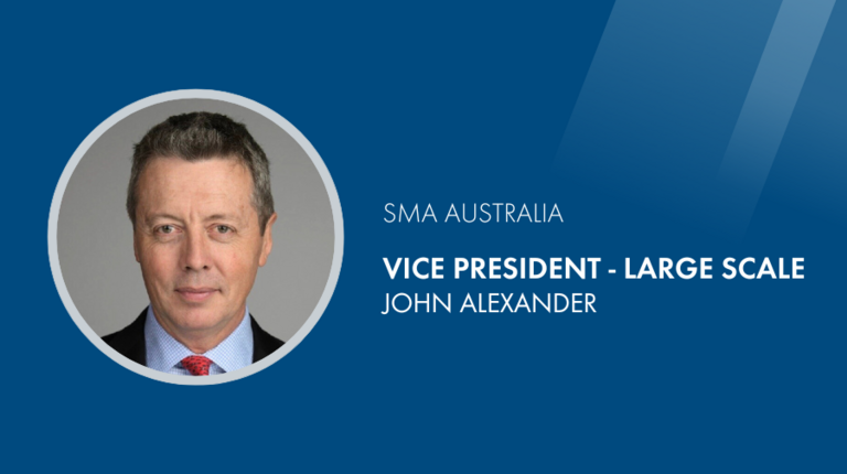 John Alexander announced as Vice President of Large Scale segment for SMA Australia